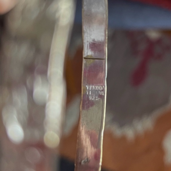 Silver Taxco Mexico Stamped Bangle (name:1. diamond) - Picture 3 of 4